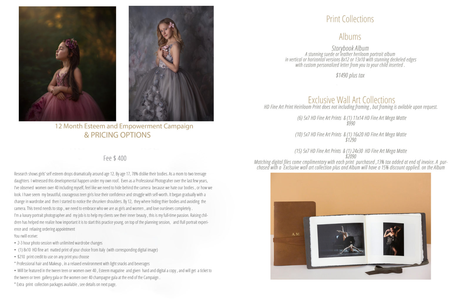 Investment for pretty dreams photography esteem project 